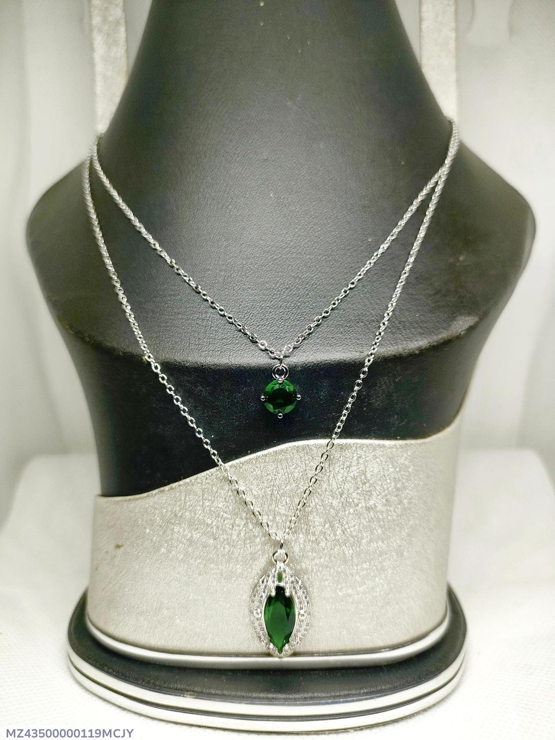 Green & Blue Alloy Pendant – Stylish Single Piece Jewelry