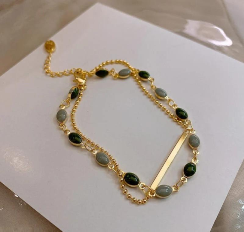 Gold Plated Beads Charm Bracelet – Golden Alloy Jewelry